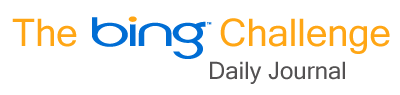 The Bing Challenge Daily Journal Week 2 Search Tools, Features and Options