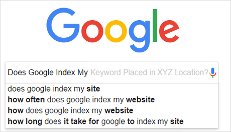 Does Google Index My Keyword Placed in XYZ Location?